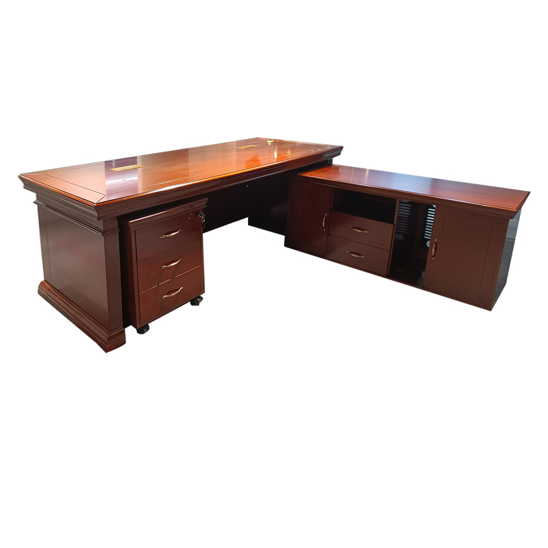 优百丽 LK-LT1878-3 现代中式油漆班台 办公台 大班台 小班台 可定制