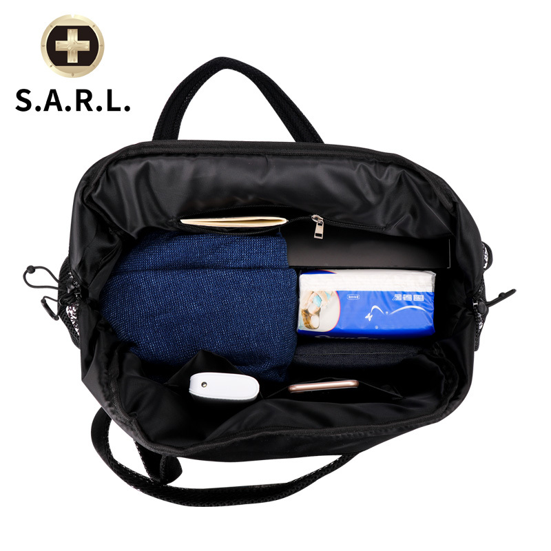 S.A.R.L瑞士手提旅行包可放15.6英寸 手提电脑包 男女通用短途旅游包 休闲尼龙旅行袋 大容量单肩包