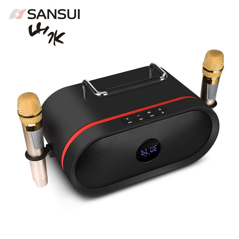 山水(SANSUI) 广场舞音响迷你便携手提音箱 家庭KTV 户外移动音响 旗舰版