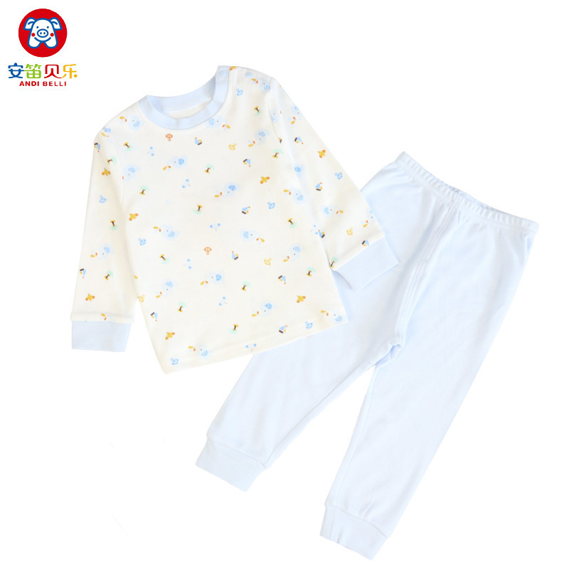安笛贝乐童装儿童内衣家居服春秋内衣长袖套装80-120cm