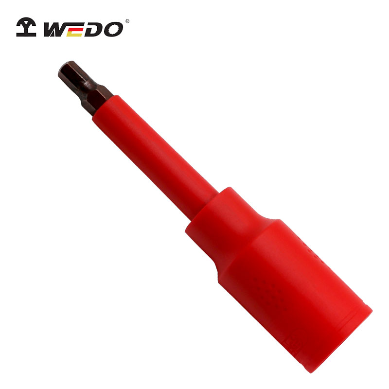 维度（WEDO）IN524B 3/8寸（10mm）绝缘注塑内六方套筒头旋具 铬钒钢 VDE 绝缘耐压1000V高清大图