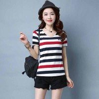 女2018新款透视装夏外穿不一样的情侣装101女团同款阚清子衣服T恤