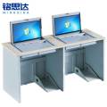 铭 思 达 翻 转 电 脑 桌 双 人 位 张