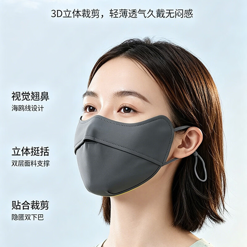 路悠悠透气护眼角防晒口罩XKZ143高清大图