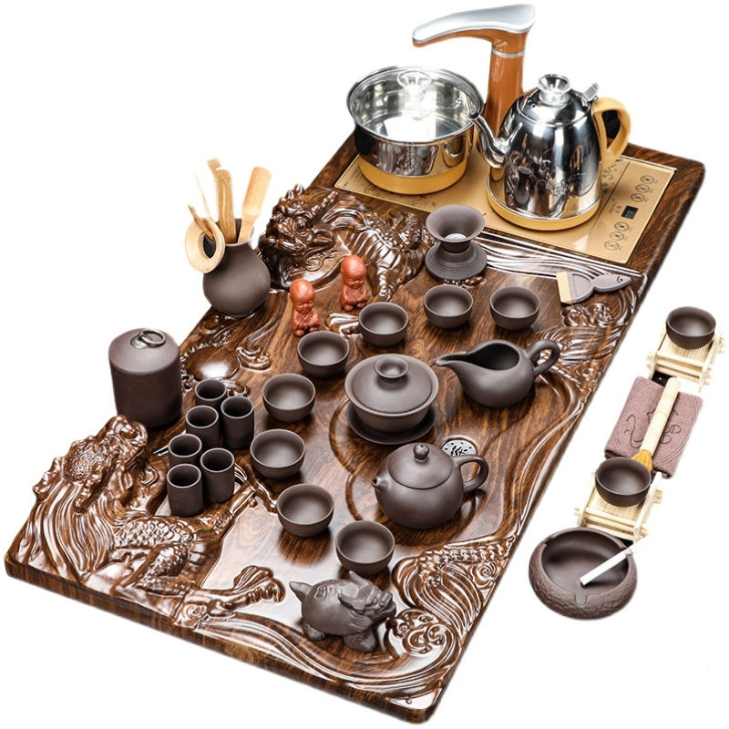 套装茶盘自动一体功夫茶具家用办公室泡茶喝茶茶桌茶几茶台茶道