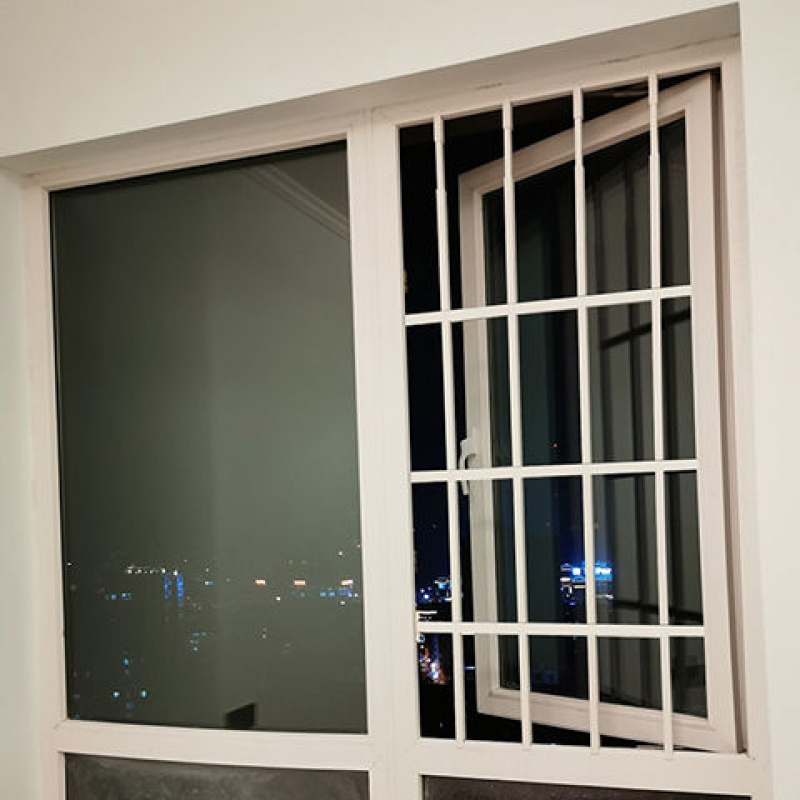 儿童安全防护栏免打孔高层飘窗围栏防坠栏窗户网隐形防护网防盗窗咖啡