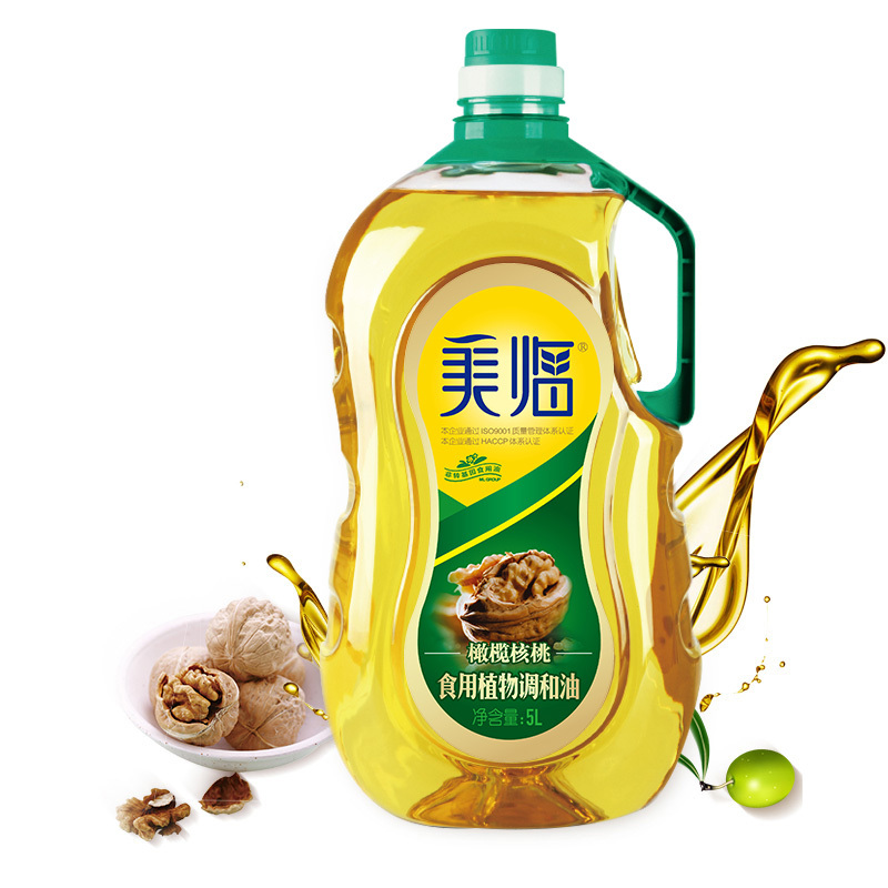 [中华特色]河北供销馆 美临 橄榄核桃食用植物调和油5L 食用油植物油 非转基因 烹饪炒菜凉拌油 河北邯郸特产