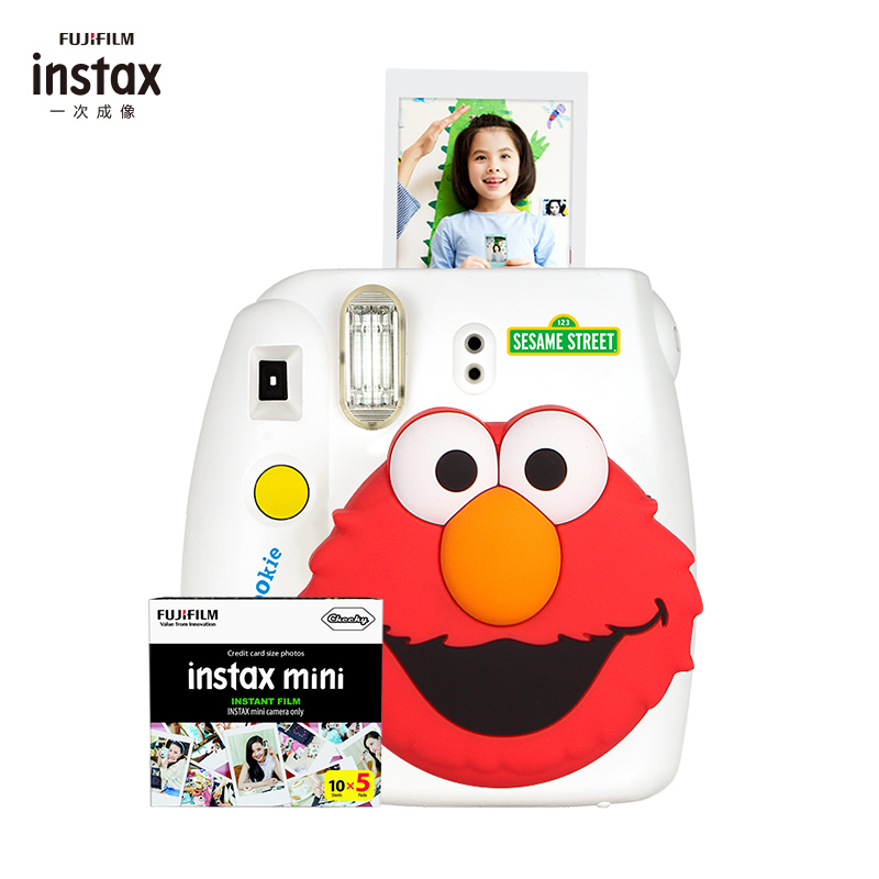 富士（FUJIFILM）INSTAX 立拍立得 一次成像 胶片相机 mini9芝麻街定制相机 套餐三 （含50张相纸）