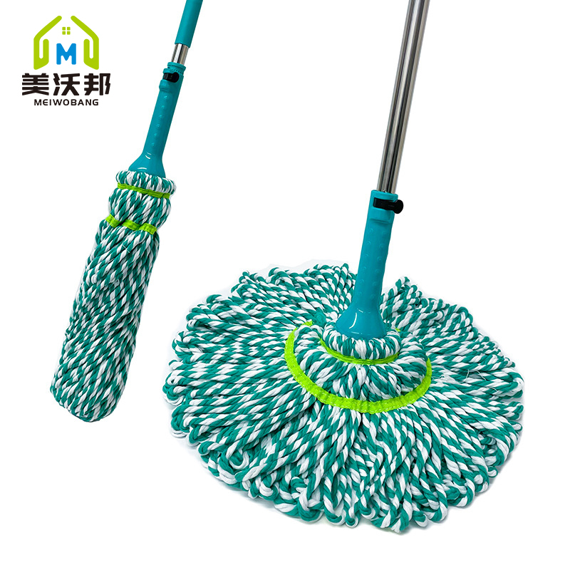 自拧水拖把懒人免手洗超细纤维不锈钢杆必卡锁干湿两用拖布懒人拖把