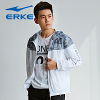 鸿星尔克（ERKE）新款舒适开上外套男连帽上衣卫衣