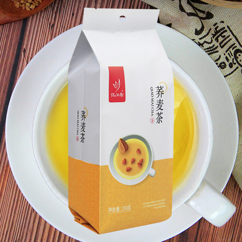 忆江南养生茶荞麦茶低温烘培原味养生花茶小袋茶包茶叶袋泡荞麦茶250g