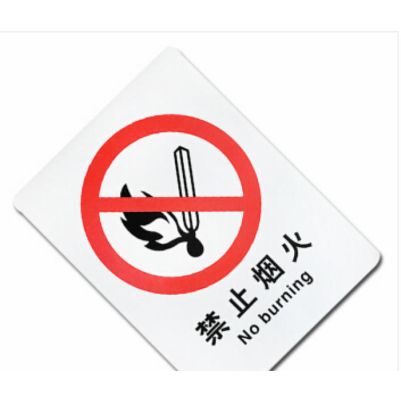 安赛瑞 SAFEWARE S5501A中英文标识 禁止烟火,250x315mm,1mm厚ABS材质
