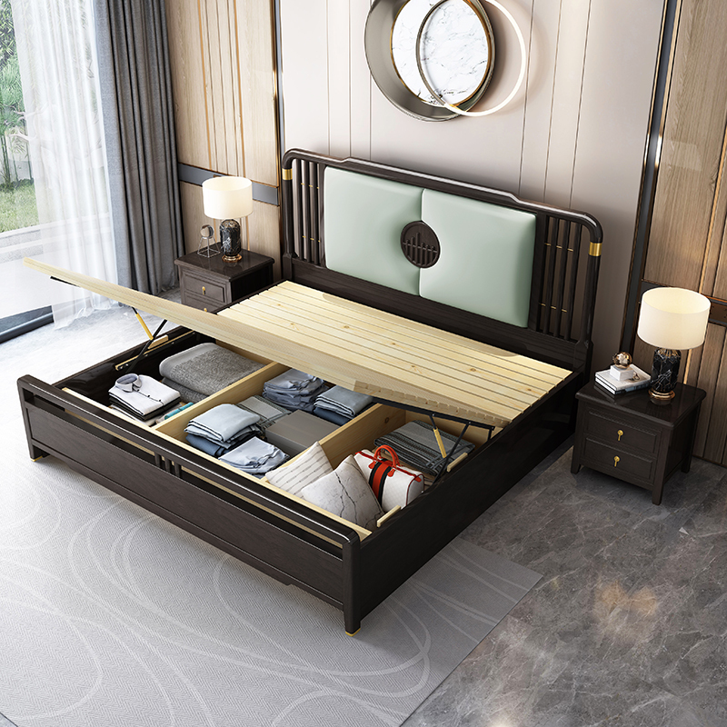 宜木雅居 新中式床实木1.5m1.