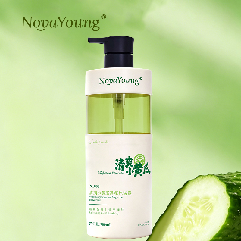 novayoung N1008清爽小黄瓜香氛沐浴露700ml 沐浴露(计价单位:瓶)绿色高清大图