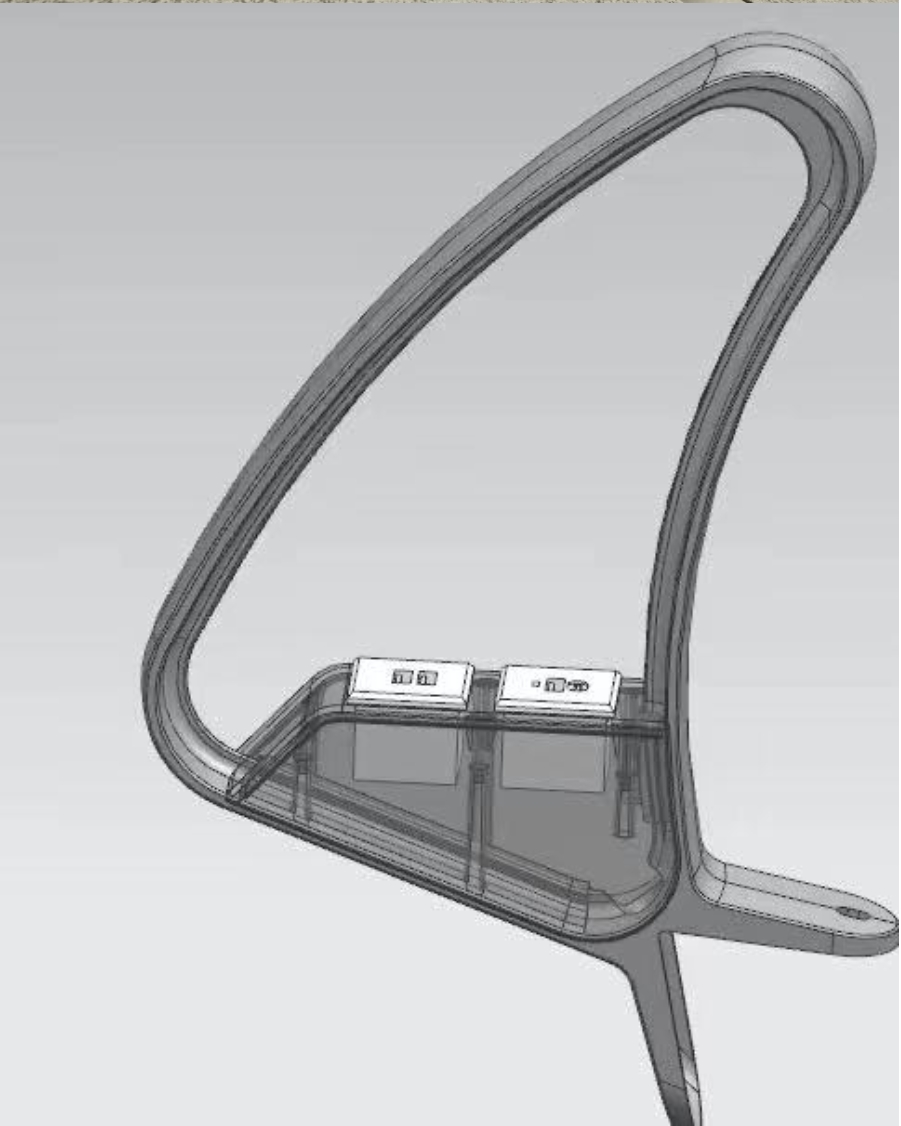 爱得帮排椅充电扶手 360*300*40mm 组高清大图