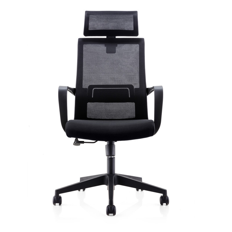钜晟现代网布办公椅转椅带头枕网椅职员椅