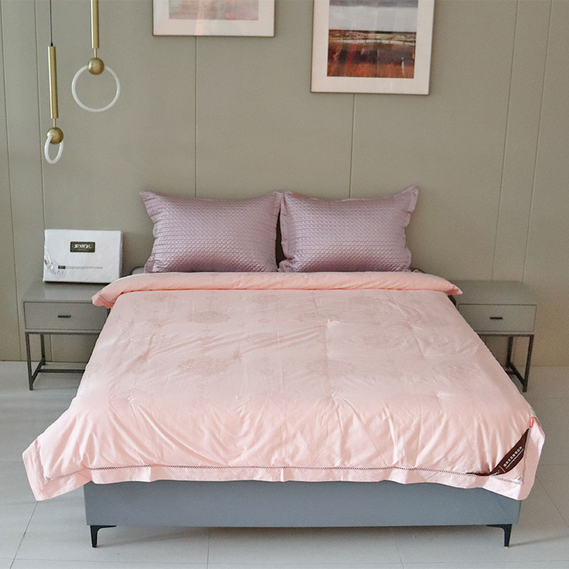 安琪尔100%桑蚕丝被臻品蚕丝夏被1斤200*230cm条高清大图