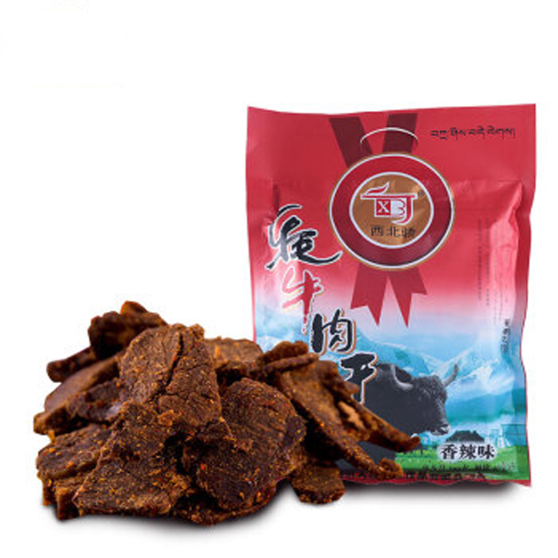 西北骄（XBJ） 牦牛肉干 200g 青海特产 清真 休闲零食 香辣