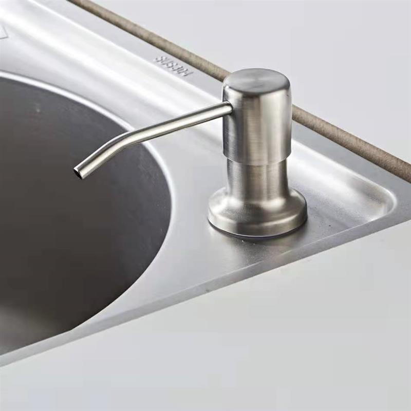 圣瑞佳皂液器延长管子不锈钢皂液器厨房水槽用洗洁精按压皂液器