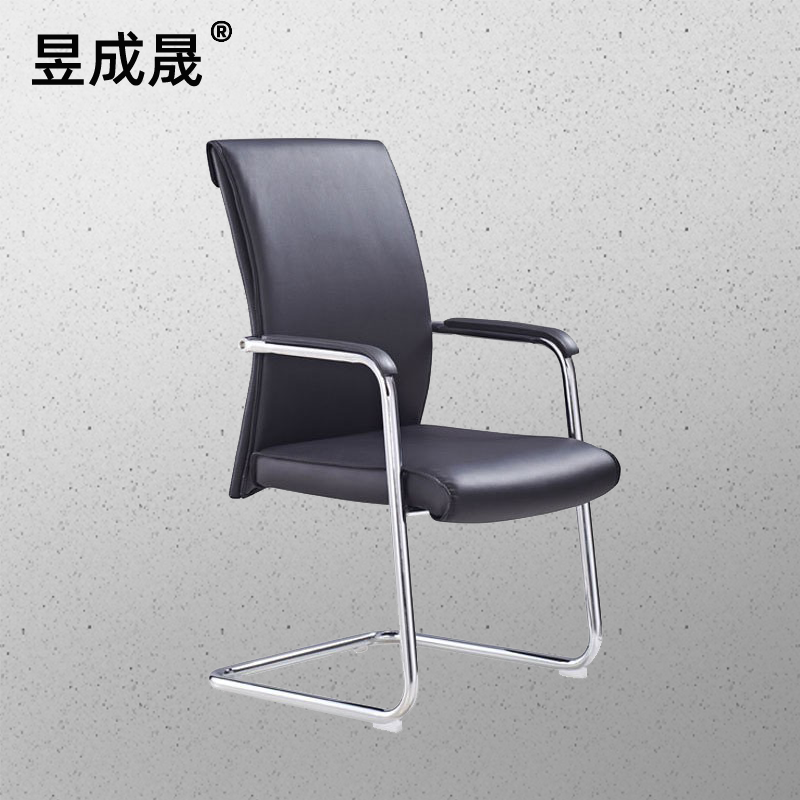 昱成晟 10215 办公椅电脑椅会议椅家用休闲椅弓形皮质椅职员老板班前椅