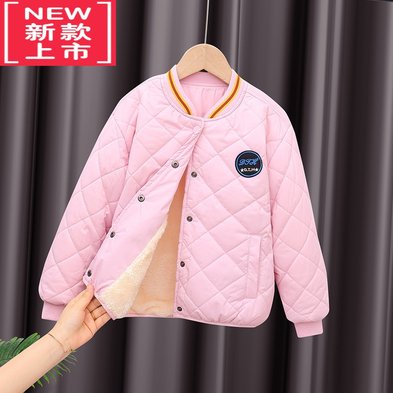 可莉允秋冬儿童羽绒棉服内胆加绒加厚男童女童棉衣宝宝棉袄外套小中大童