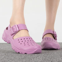 Skechers/斯凯奇女鞋新款洞洞鞋轻便透气包头凉鞋沙滩鞋111247-LIL ZP