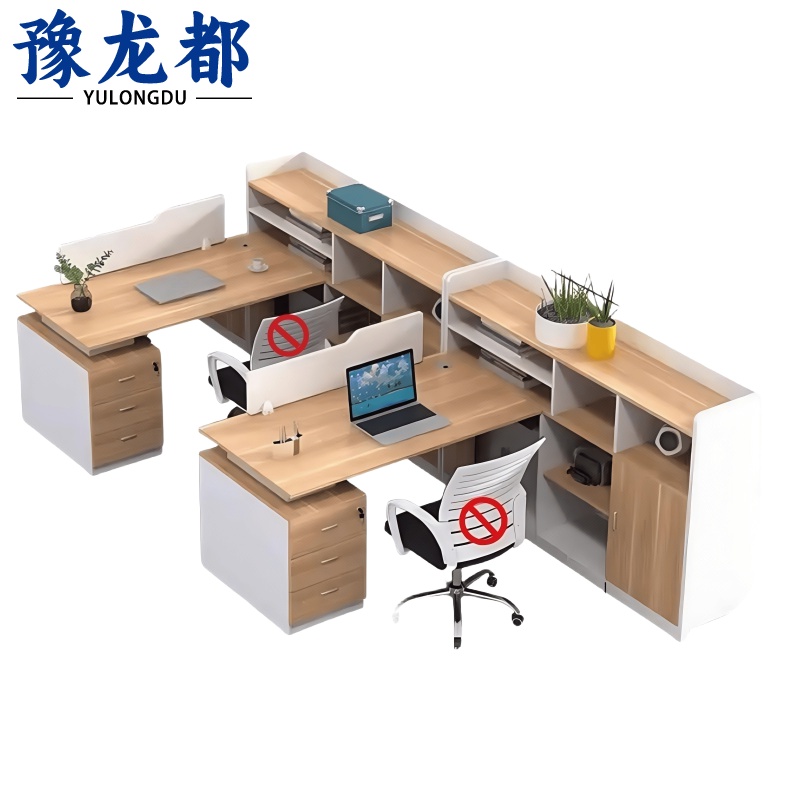 豫龙都屏风工位F型张高清大图