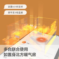 飞利浦(PHILIPS) 石墨烯取暖器 家用欧式快热炉电热暖风机电暖器浴室客厅全屋对流大面积升温取暖 AHR4166ZS