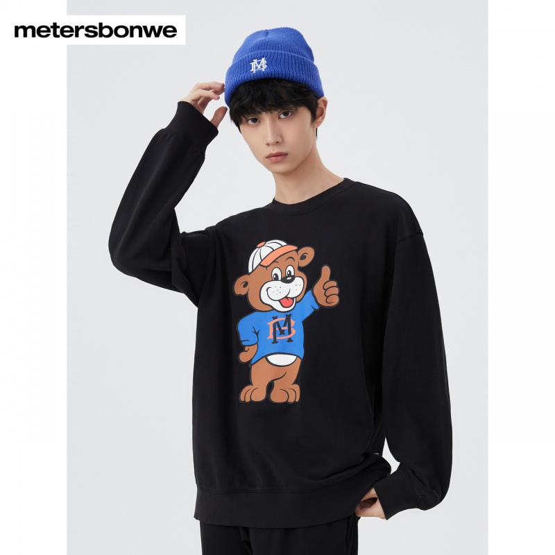 [1件5折价:109.5]美特斯邦威品牌形象印花圆领卫衣高清大图