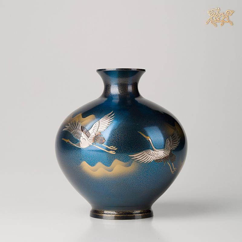 美帮汇全铜摆件《高冈铜器之鶴》铜工艺品 家居饰品 花瓶高清大图
