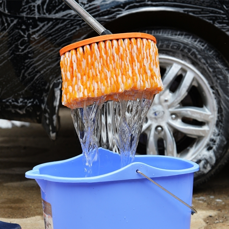 洗车刷子工具长柄伸缩纯棉软毛擦车拖把专用拖把洗车刷