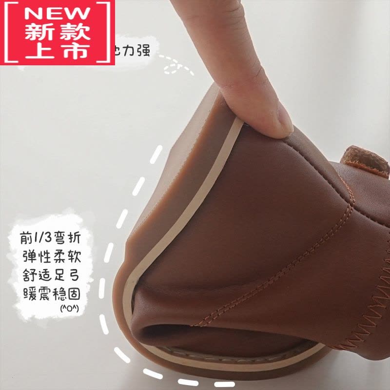 可莉允女童靴子2022秋冬韩版皮靴男童中筒靴加绒宝宝软底侧拉链儿童短靴图片