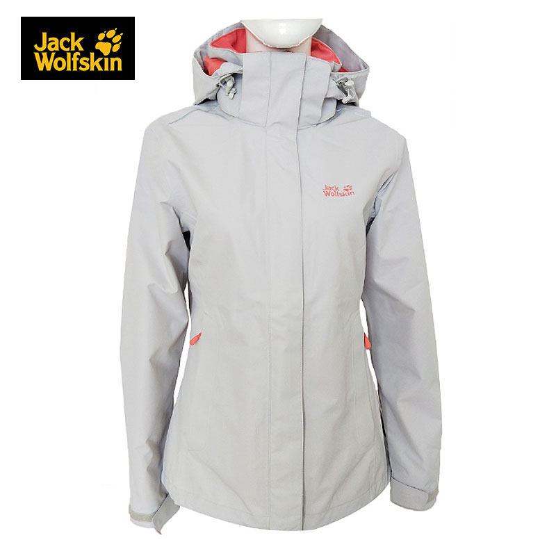 Jack wolfskin狼爪2018春夏新品女装户外防水冲锋衣外套5118021