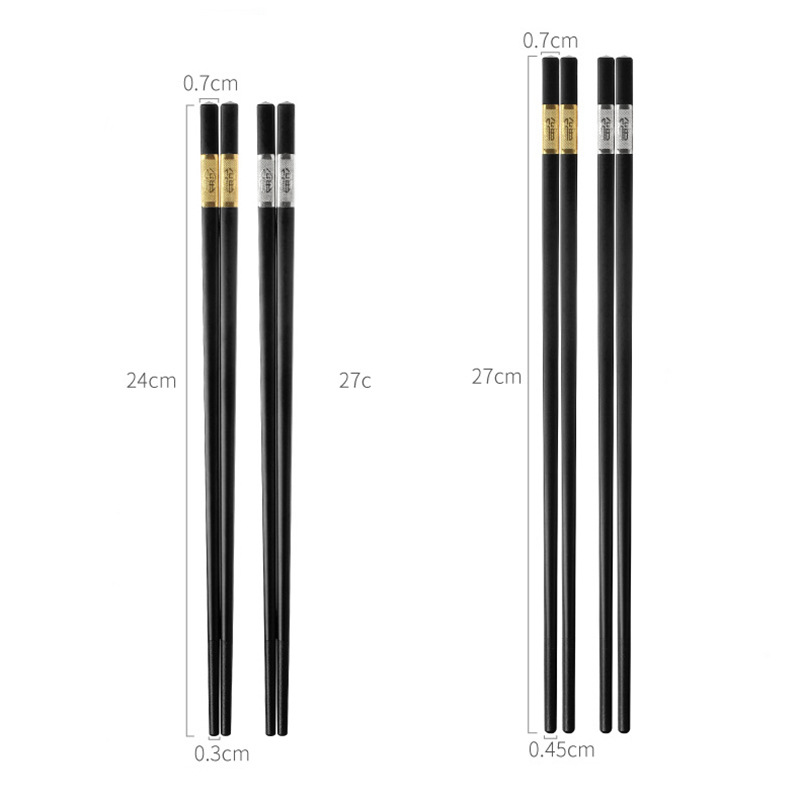 顺心优 合金筷子金如意 24cm/双高清大图