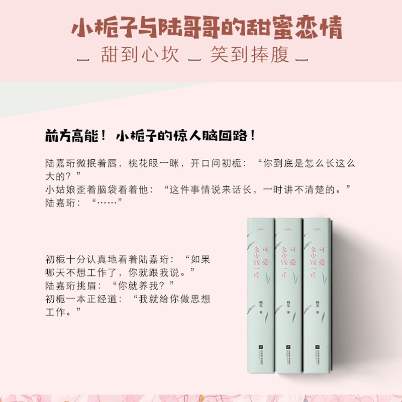 [醉染正版]正版 可爱多少钱一斤 栖见 喜欢不喜欢 一见到你呀 甜宠文系列书籍小说 青春言情小说女书籍 校园文学高清大图