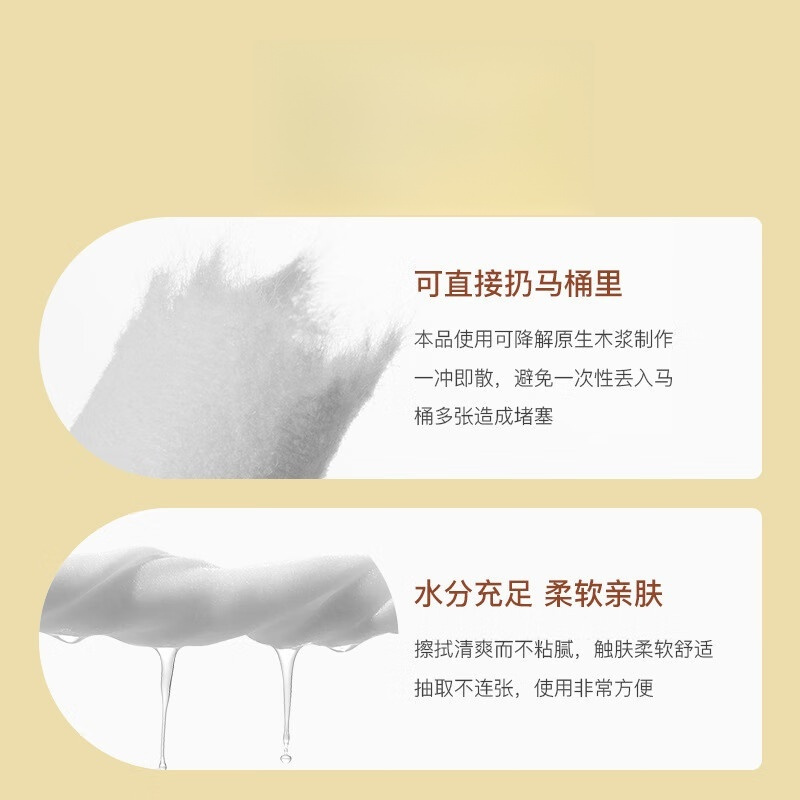 米奇喵幸运女神系列-40片湿厕纸可冲散降解卫生清洁厕用湿纸巾3包装高清大图