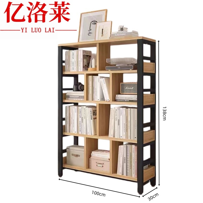 亿洛莱 靠墙书柜五层 组