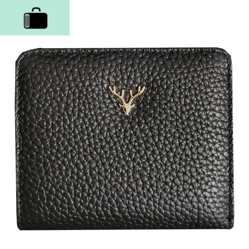 皮小巧折叠式钱包女短款超薄迷你零钱包韩版2020新款时尚皮夹潮NEW LAKE高清大图