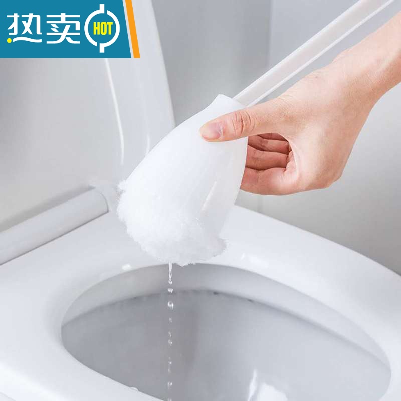 敬平软毛马桶浴缸刷无死角洗厕所刷子家居宾馆酒店专用家用挤水 4个马桶刷高清大图
