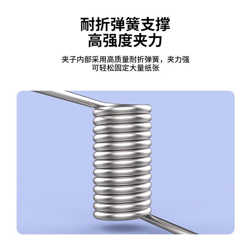 得力 9533 山形铁票夹 76mm 4只/包 (包)图片