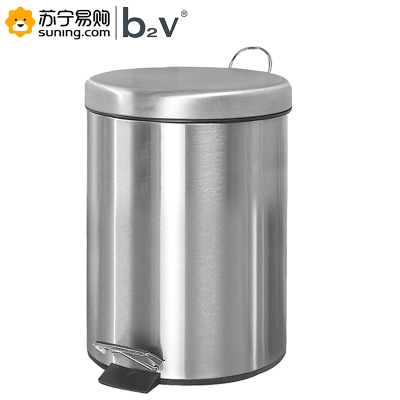 b2V 北淇 不锈钢垃圾筒 8L