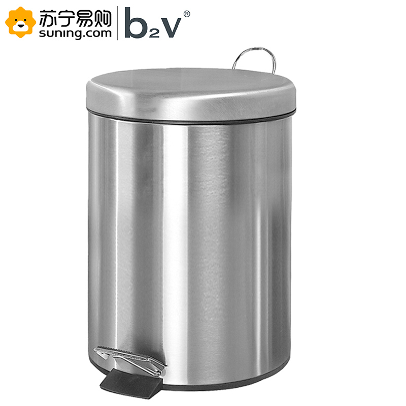 b2V 北淇 不锈钢垃圾筒 8L
