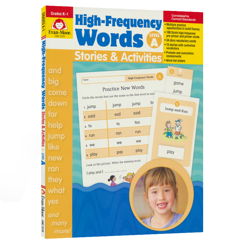 [正版]Evan-Moor High-Frequency Words Stories & Activities Lev高清大图