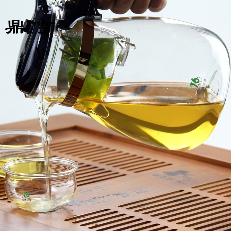 鼎亨台湾飘逸杯大容量泡茶壶耐热玻璃茶具过滤冲茶器玲珑杯茶道杯