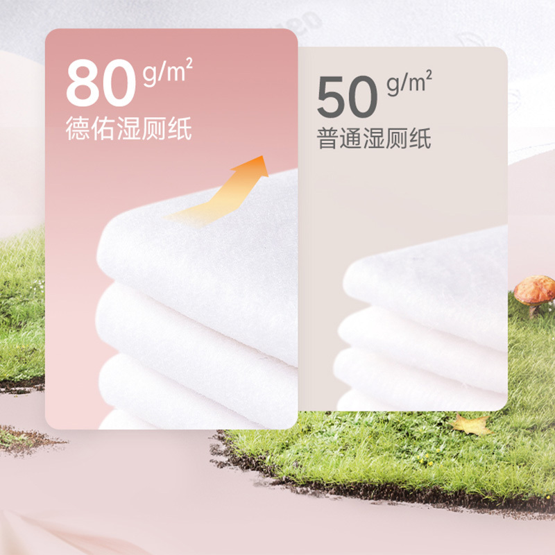 德佑湿厕纸2片*25包*2盒益生菌女性专用10010642R02高清大图