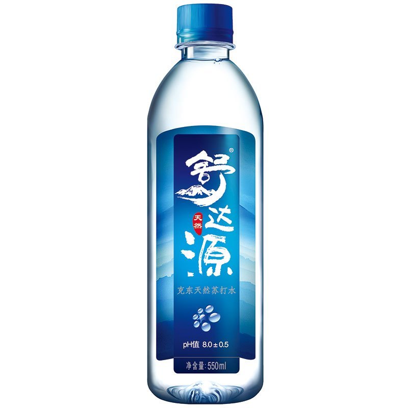 舒达源天然苏打水550ml*6瓶装 无气无糖弱碱性矿泉水