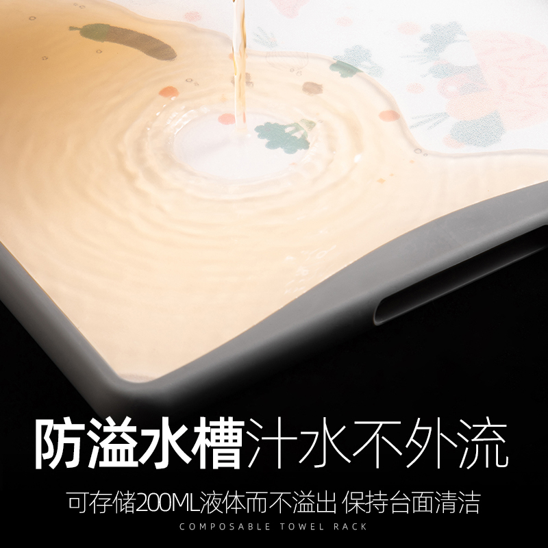 优勤304不锈钢菜板家用抗菌防霉双面切水果砧板厨房粘板加厚塑料案板