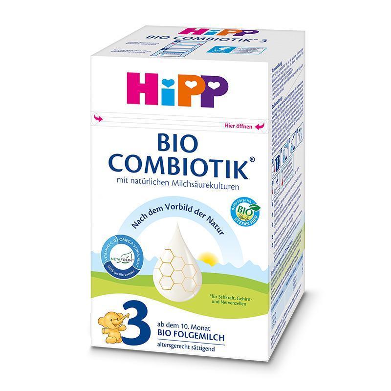[3盒装 新效期2026年3月后]原装进口德国Hipp喜宝有机益生菌婴幼儿奶粉3段600g/盒宝宝奶粉(10-12月)