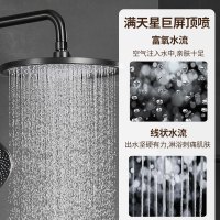 SEREN HOME 赛恩卫浴淋浴花洒套装增压喷枪浴室洗澡喷头莲蓬头黄铜沐浴套装枪灰色黑色