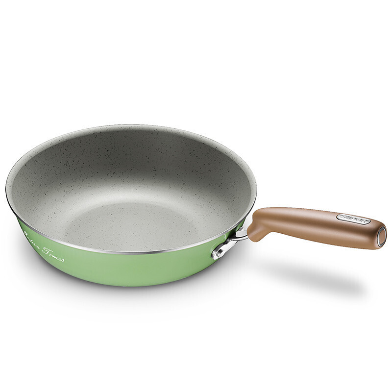 苏泊尔(SUPOR)迷色系列炒锅煎炒锅不粘锅炒菜锅少油烟电磁炉燃气平底锅牛排锅煎蛋锅30cm绿色EC30JAP01-V高清大图